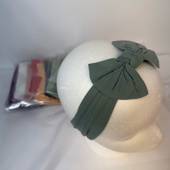 Nylon Baby Girl Bows Headbands Infant Newborn Toddler Hair Accessories Set of 24 - Picture 4 of 10